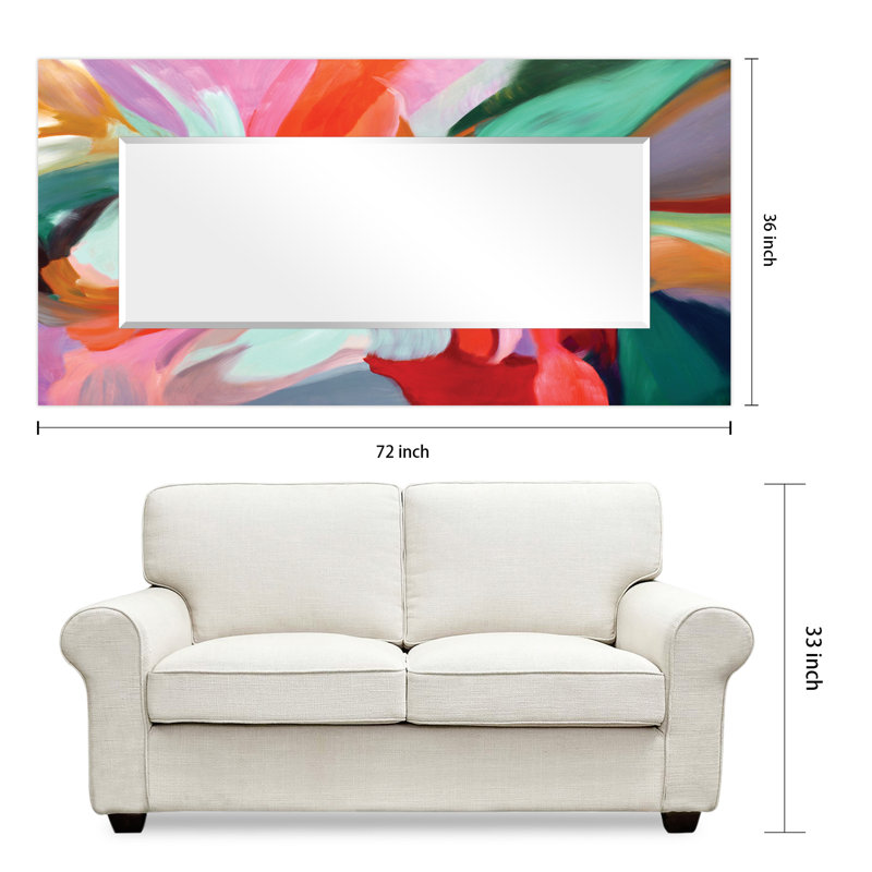 Wrought Studio Siyana Rectangle Glass Mirror & Reviews Wayfair